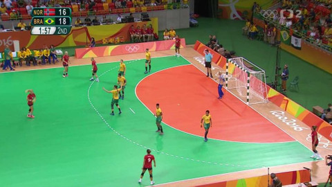 XXXI. letní olympijské hry 2016 Rio de Janeiro - Házená: Norsko - Brazílie (ženy)