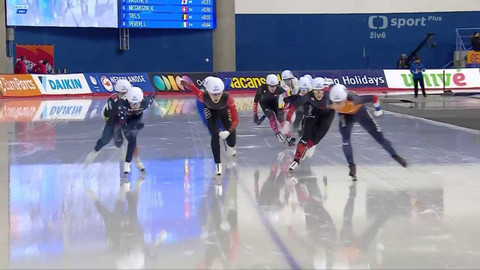 MS v rychlobruslení 2024 Kanada - Semifinále závodů žen a mužů s hromadným startem