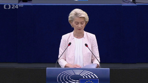 90’ ČT24 - Von der Leyenová byla opět zvolena do čela Evropské komise