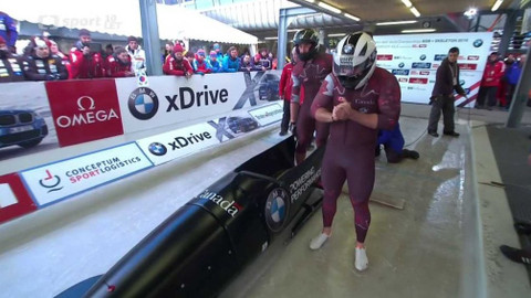 MS ve skeletonu a bobech 2016 Rakousko - 1. jízdy dvojbobu mužů