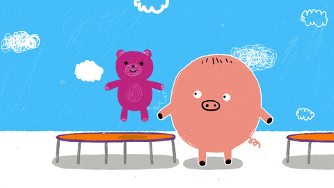 Naše prasátko - 33/52 Trampolína