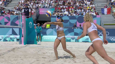 XXXIII. letní olympijské hry 2024 Paříž - Plážový volejbal: Vieiraová/Chamereauová - Hermannová/Štochlová