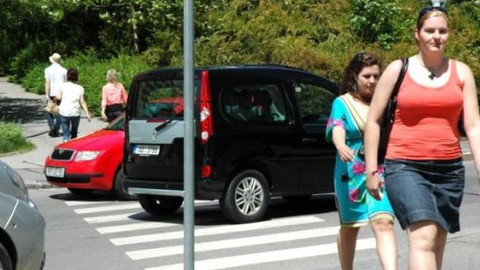 Stop - Pozor, přechod!