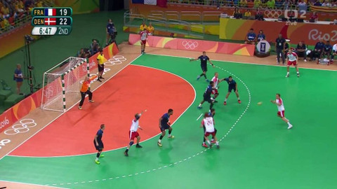 XXXI. letní olympijské hry 2016 Rio de Janeiro - Házená: Francie - Dánsko (muži)