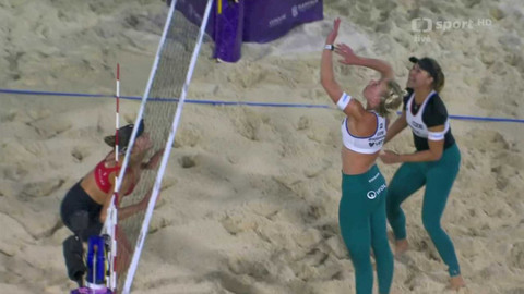 MS v plážovém volejbalu 2023 Mexiko - Hermannová / Štochlová (CZE) - Scoles / Flint (USA)