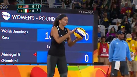 XXXI. letní olympijské hry 2016 Rio de Janeiro - Plážový volejbal: USA - Itálie (ženy)