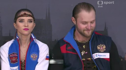 ME v krasobruslení 2014 Maďarsko - Volné jízdy sportovních dvojic