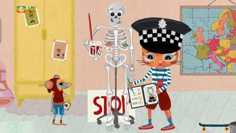 Němčina s Mitzi a Maus - 7/26 Mitzi a Maus si hrají na policajty