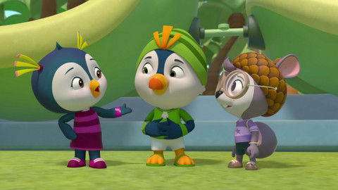 Top Wing: Ptačí kadeti - Banánoví bandité / Věrka letí do vesmíru!