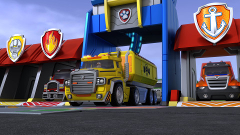 Tlapková patrola - Velká truck patrola zastavuje záplavu