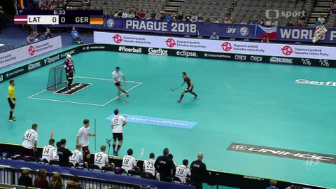 MS ve florbalu 2018 Česko - Lotyšsko - Německo