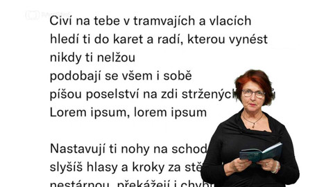 Jedna báseň - Tereza Brdečková