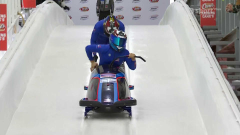 MS v jízdě na bobech a skeletonu 2025 USA - 3. kolo dvojbobu mužů