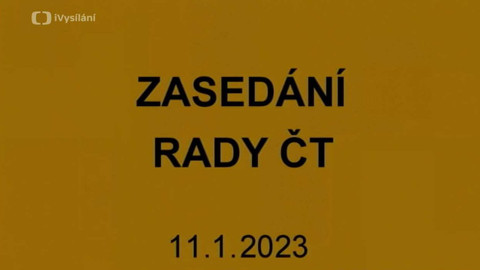 Jednání Rady České televize - 1. jednání Rady ČT v roce 2023