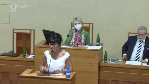 Záznam z jednání schůze Senátu PČR - 22. července 2021