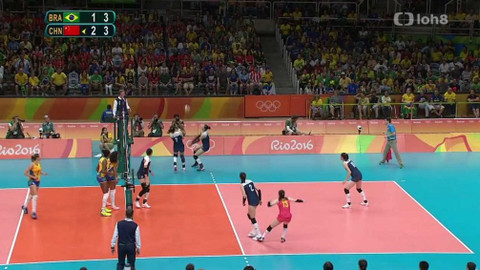 XXXI. letní olympijské hry 2016 Rio de Janeiro - Volejbal: Brazílie - Čína (ženy)