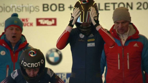 MS ve skeletonu a bobech 2016 Rakousko - 4. jízdy dvojbobu žen