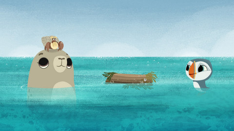 Skála papuchalků - Ztracený Bert