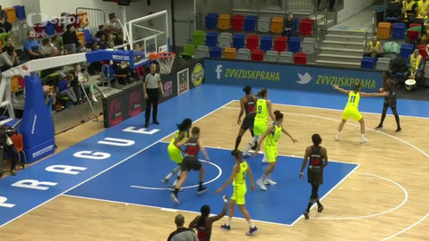 Evropská liga v basketbalu - ZVVZ USK Praha - ESB Villeneuve-d'Ascq