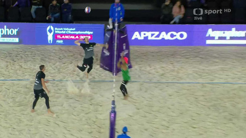 MS v plážovém volejbalu 2023 Mexiko - Perušič / Schweiner (CZE) – Galindo / Aquirre (MEX)