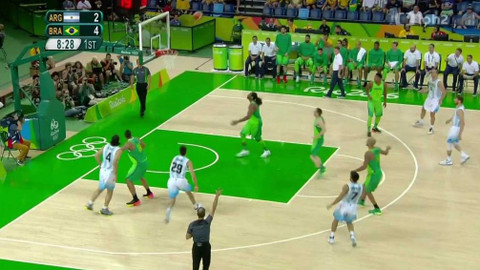 XXXI. letní olympijské hry 2016 Rio de Janeiro - Basketbal: Argentina - Brazílie (muži)