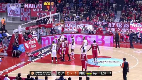 Evropská liga v basketbalu - Olympiakos Pireus - Fenerbahce Ülker Istanbul