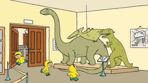 Bílá paní na hlídání - 4. Dinogames