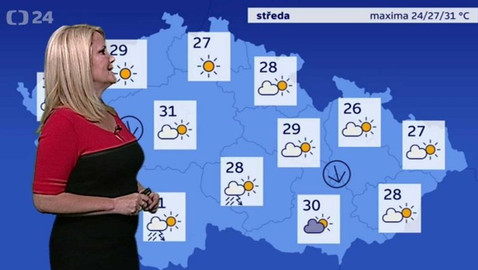 Předpověď počasí - 20. června 2017 17:55