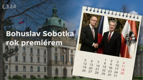 Mimořádné pořady ČT24 - Bohuslav Sobotka rok premiérem
