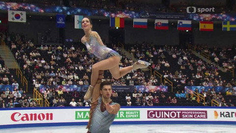 MS v krasobruslení 2019 Japonsko - Záznam z volných jízd sportovních dvojic