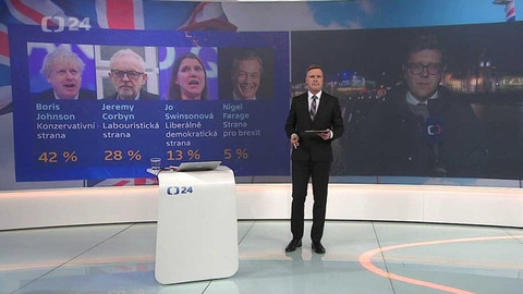 90’ ČT24 - První televizní debata Johnsona a Corbyna
