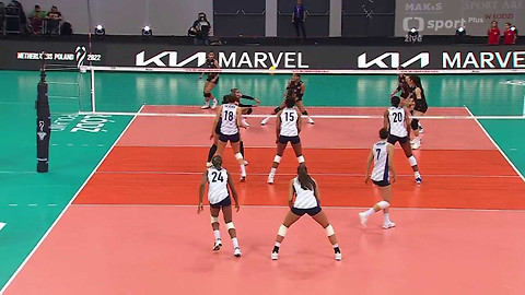 MS ve volejbalu žen 2022 Nizozemsko, Polsko - USA - Thajsko