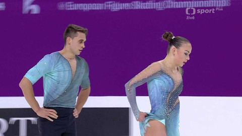 ME v krasobruslení 2024 Litva - Volné jízdy sportovních dvojic