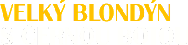 Velký blondýn s černou botou