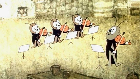 O cvrčkovi - 2/7 Cvrček a housličky