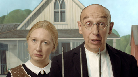 Úsměvná galerie - 3/3 Grant Wood – Americká gotika