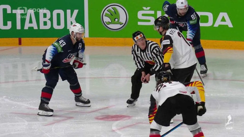 MS v ledním hokeji 2021 Lotyšsko - USA - Německo