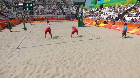 XXXI. letní olympijské hry 2016 Rio de Janeiro - Plážový volejbal: Polsko – Rusko (muži)