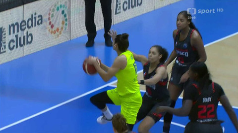 Evropská liga v basketbalu - ZVVZ USK Praha - ESB Villeneuve D'Ascq