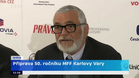Mimořádné pořady ČT24 - Tisková konference MFF Karlovy Vary