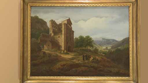 Národní galerie v Praze nikdy nezavírá - Krajina se zříceninou opatství v Kelso