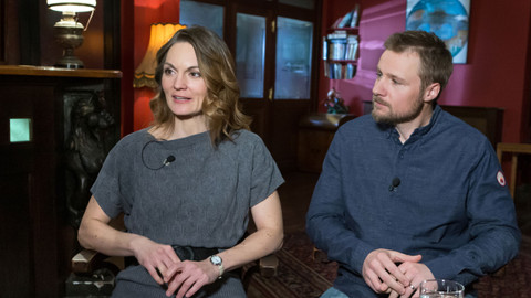 Na plovárně - Kateřina a Matthew Emmons