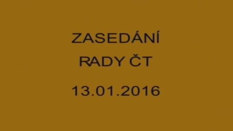 Jednání Rady České televize - 1. jednání Rady ČT v roce 2016