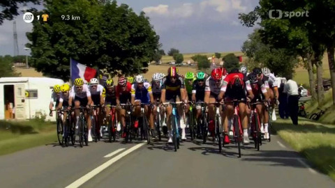 Tour de France - Sestřih z průběhu 3. etapy