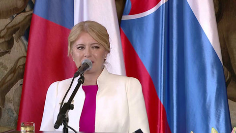 90’ ČT24 - Čaputová v Česku naposled jako prezidentka