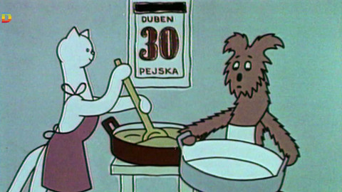 O pejskovi a kočičce - Jak si pejsek s kočičkou dělali dort