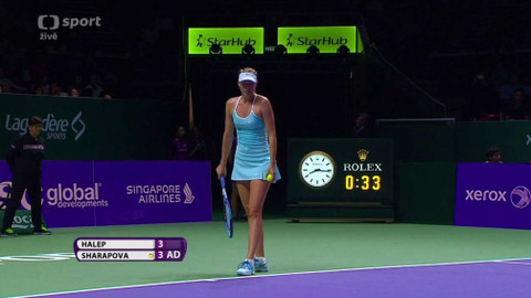 BNP Paribas WTA Singapur 2015 - Simona Halepová (ROU) - Maria Šarapovová (RUS)