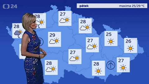 Předpověď počasí - 8. června 2017 17:55