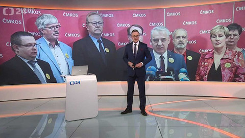 90’ ČT24 - Výhrady odborů k úspornému balíčku
