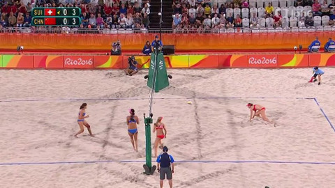 XXXI. letní olympijské hry 2016 Rio de Janeiro - Plážový volejbal: Švýcarsko – Čína (ženy)